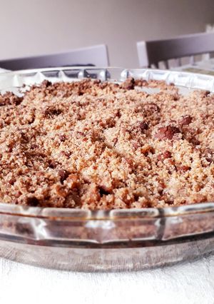 Una foto de Torta crumble de manzana extra saludable