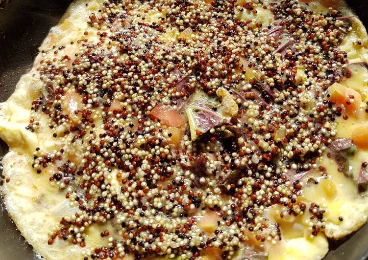 Step-by-Step Guide to Cook Tasty Sizzling Omelette With Quinoa