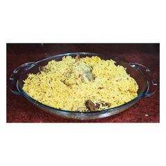 A picture of Yakhni pulao.