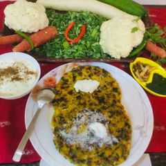 Mixed Vegetables Makki Paranthas A picture of Mixed Vegetables Makki Paranthas.