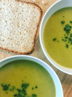 Une photo de Soupe petits pois & haricots