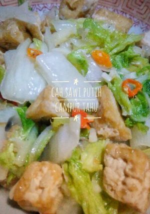 Foto resep Cah sawi putih campur tahu