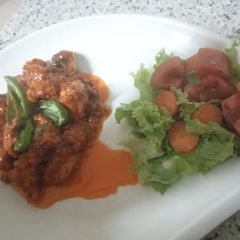 A picture of Chicken 65.