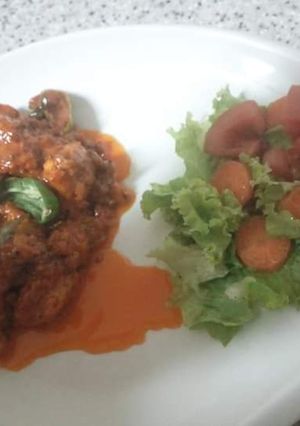 A picture of Chicken 65.