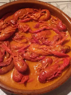 Una foto de Cangrejos de río en salsa