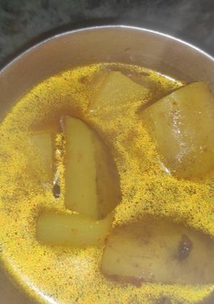 A picture of Aloo ki sabji.