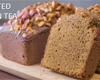 Popular Cuisine Roasted Green Tea and White Chocolate Pound Cake Recipe Video Yummy