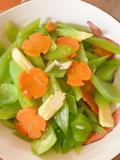 蒜炒蛇瓜 的食譜成品照片