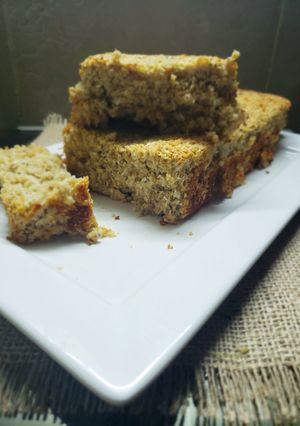 Una foto de Budín de coco🥥y limón🍋