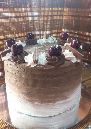 Una foto de Pastel de chocolate