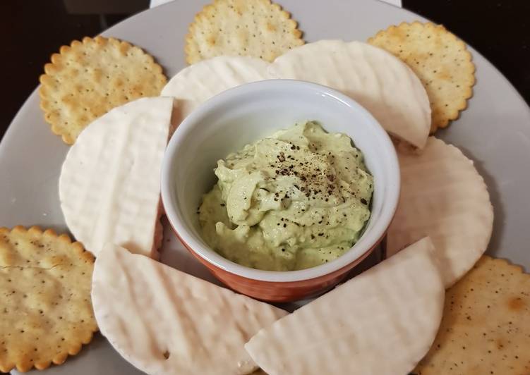 Steps to Make Perfect My Avocado &amp; Soft Cheese Dip. 😁