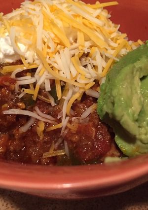 A picture of Thanksgiving Style Paleo Chili.