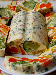 Zöldséges tojáskocsonya recept fotója