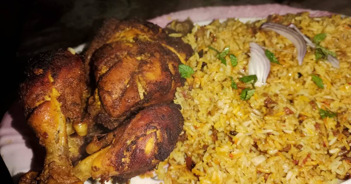 Chicken Roast Biryani 🍛🍛🍛 Recipe By Sarah Ali 🧑‍🍳 Cookpad