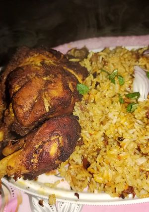 A picture of Chicken Roast Biryani 🍛🍛🍛.