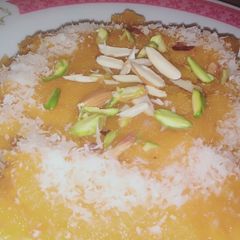 A picture of Soji ka halwa.