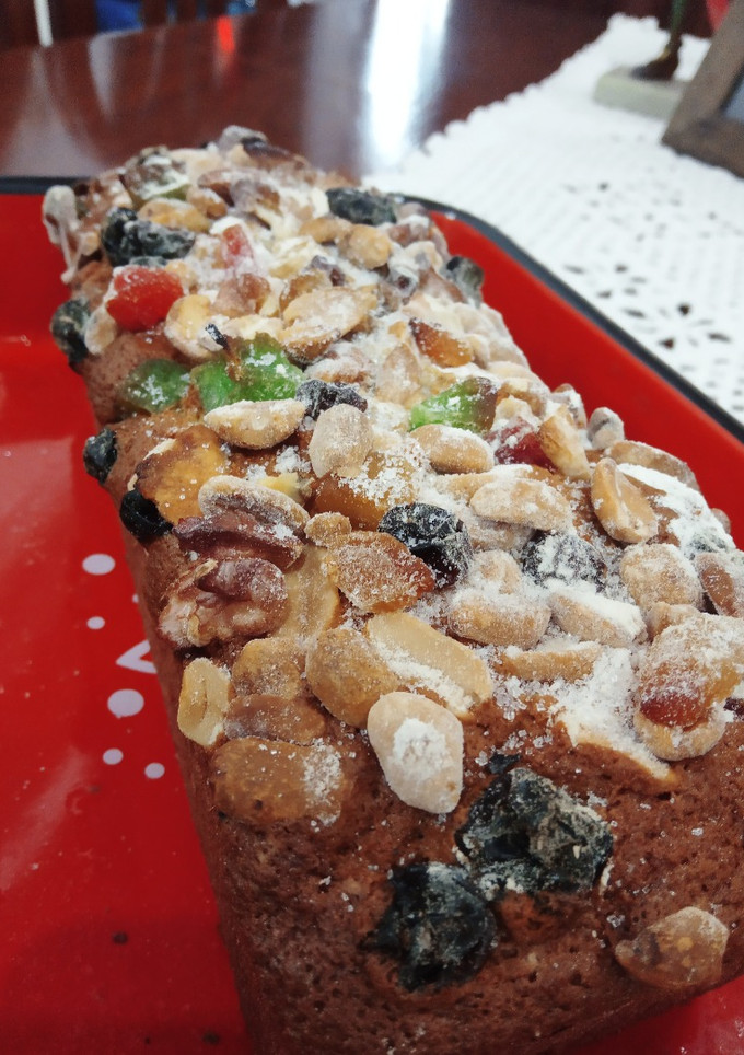 Una foto de Budín de banana y frutos secos