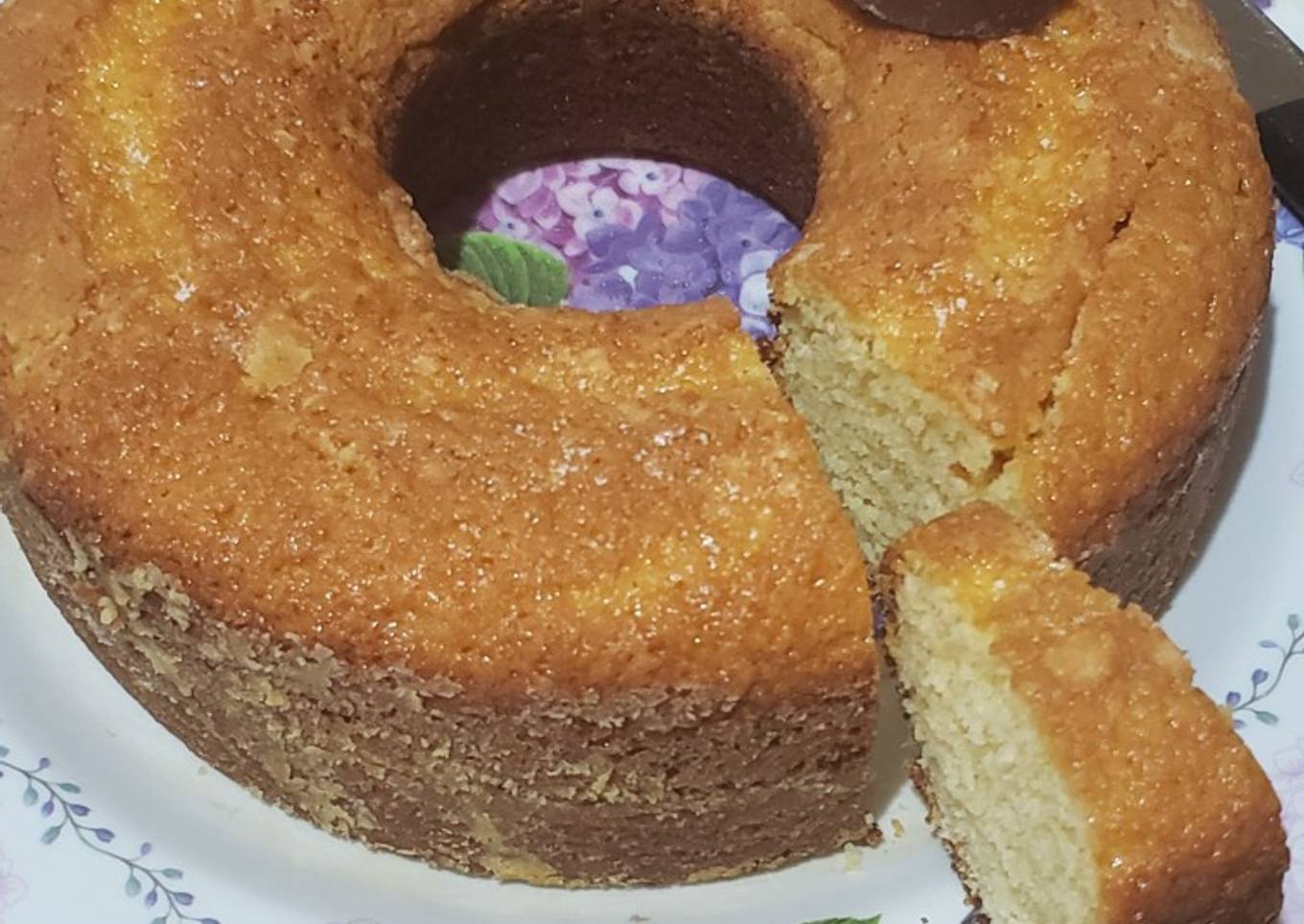 Homemade coconut cake