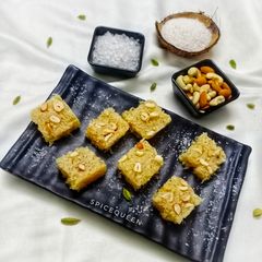 A picture of Coconut Burfi.