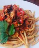 Salsa roja con caballa