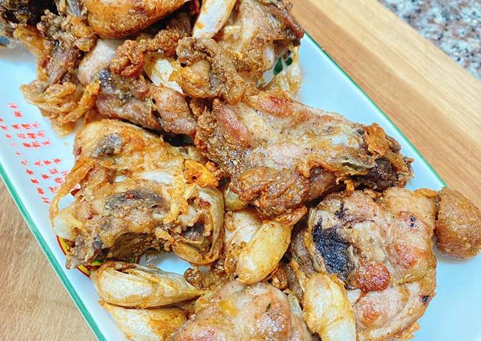 Resep Ayam goreng bawang putih Anti Gagal