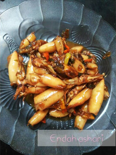 Foto resep Cumi oseng pedas