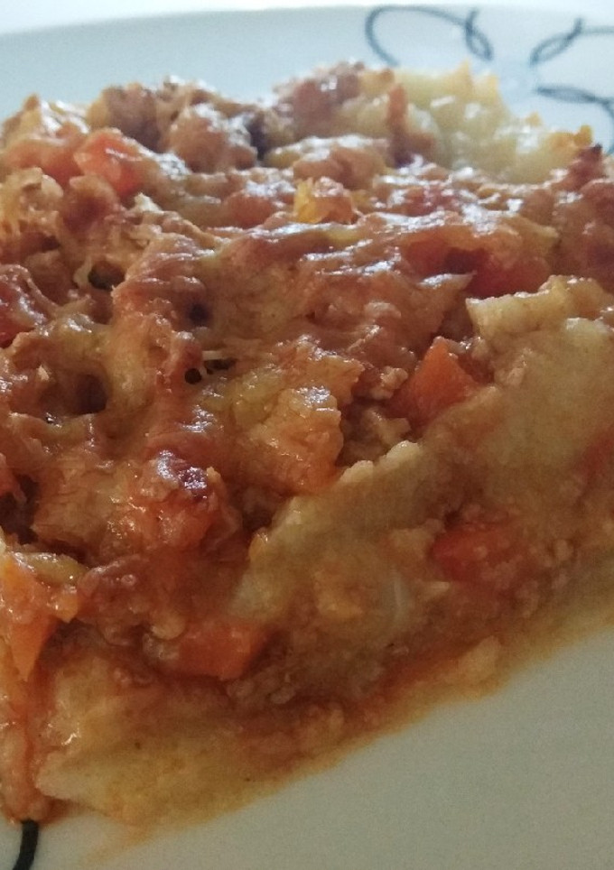 Una foto de Pastel de coliflor con carne picada