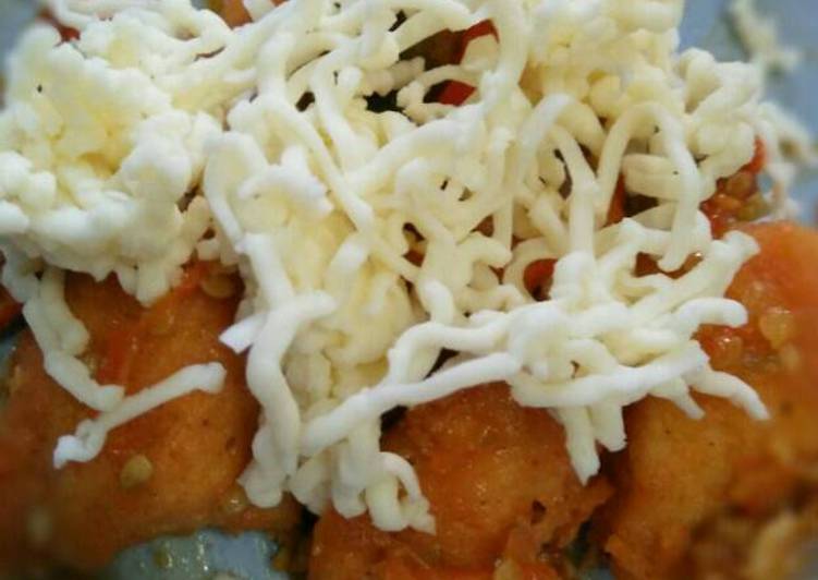 Langkah mengolah Ayam Krispi Penyet Keju yang Bikin Ngiler