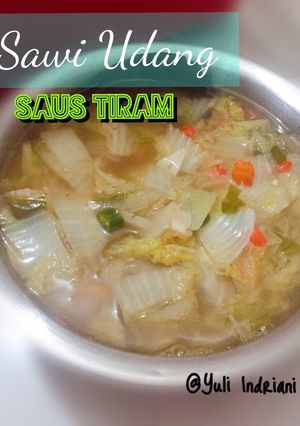 Foto resep Sawi Udang Saus Tiram 🥬🍤