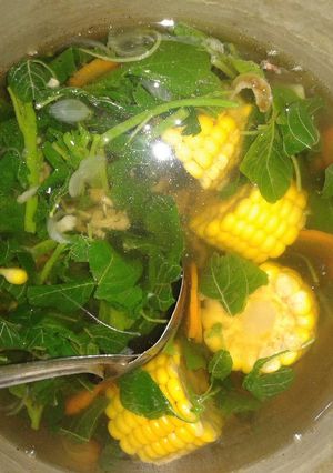Foto resep Sayur bening bayem komplit