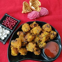 A picture of Leftover rice pakora.