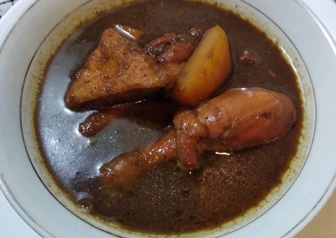 Cara Gampang Menyiapkan Semur Ayam,kentang&tahu yang Lezat Sekali