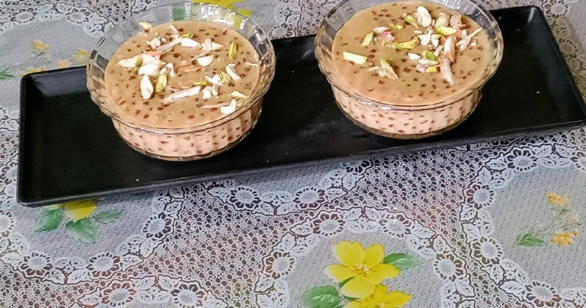 Sabudana milk, Jaggery Kheer Recipe by Dr.Madhumita Mishra Cookpad