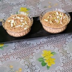 A picture of Sabudana milk, Jaggery Kheer.