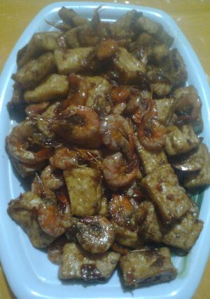 Foto resep Udang tahu kecap