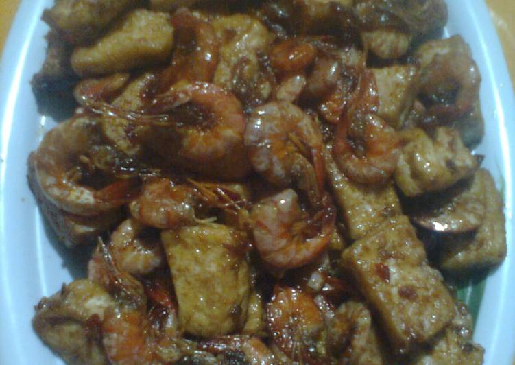 Udang tahu kecap