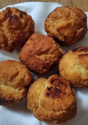 A picture of Researched in Japan with ChatGPT: Easy Sata Andagi (Okinawan Doughnuts from Japan).