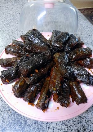 عکسی از دستور دلمه برگ انگور