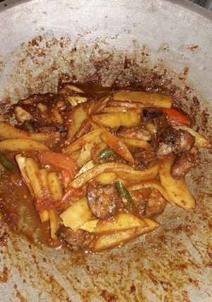 Foto resep Kentang ati masak asam pedas