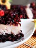 Black Glutinous Rice, Goji Berry, and Taro Cake