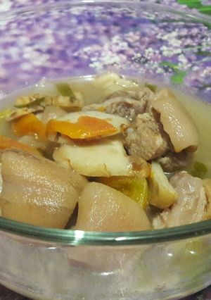 รูปของ ขาหมูต้มส้ม#ทำขายรวย