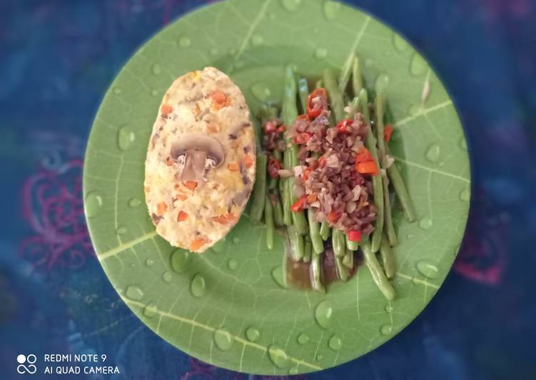 Cara Gampang Membuat Tahu sakura (with oatmeal) n buncis singapura ala2 Anti Gagal