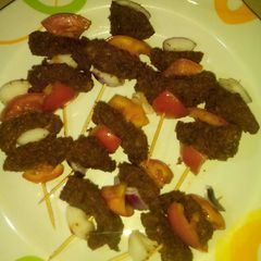 A picture of Home made tsire.