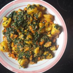 A picture of Irish potatoes porridge.