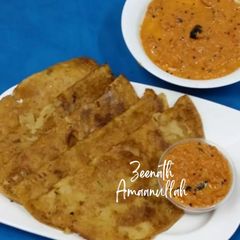 A picture of Indian Cucumber Dosas/Dosakaya Dosas.