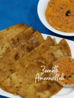 A picture of Indian Cucumber Dosas/Dosakaya Dosas.