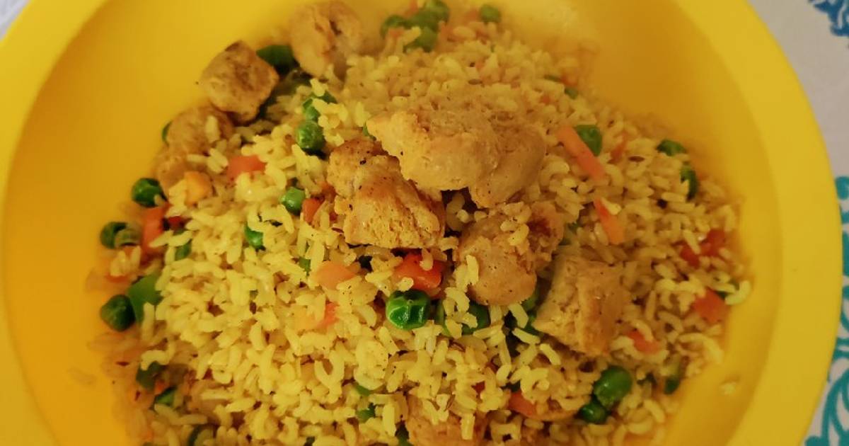 Nutrela soya chunks brown rice pulao Recipe by sudha dhanuka Cookpad