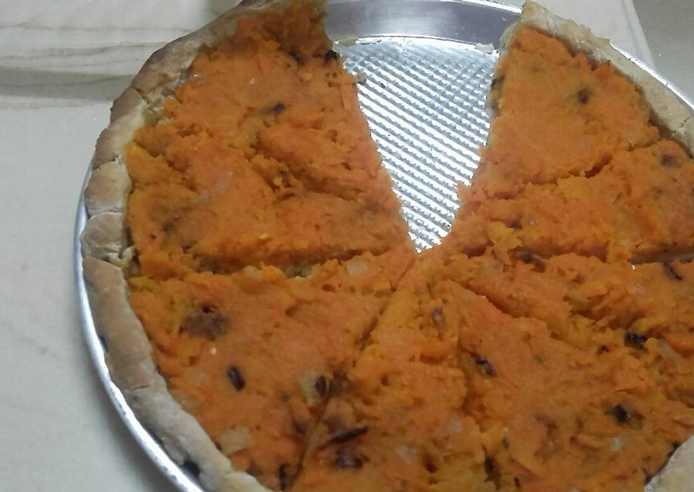 Tarta de calabaza y zanahorias