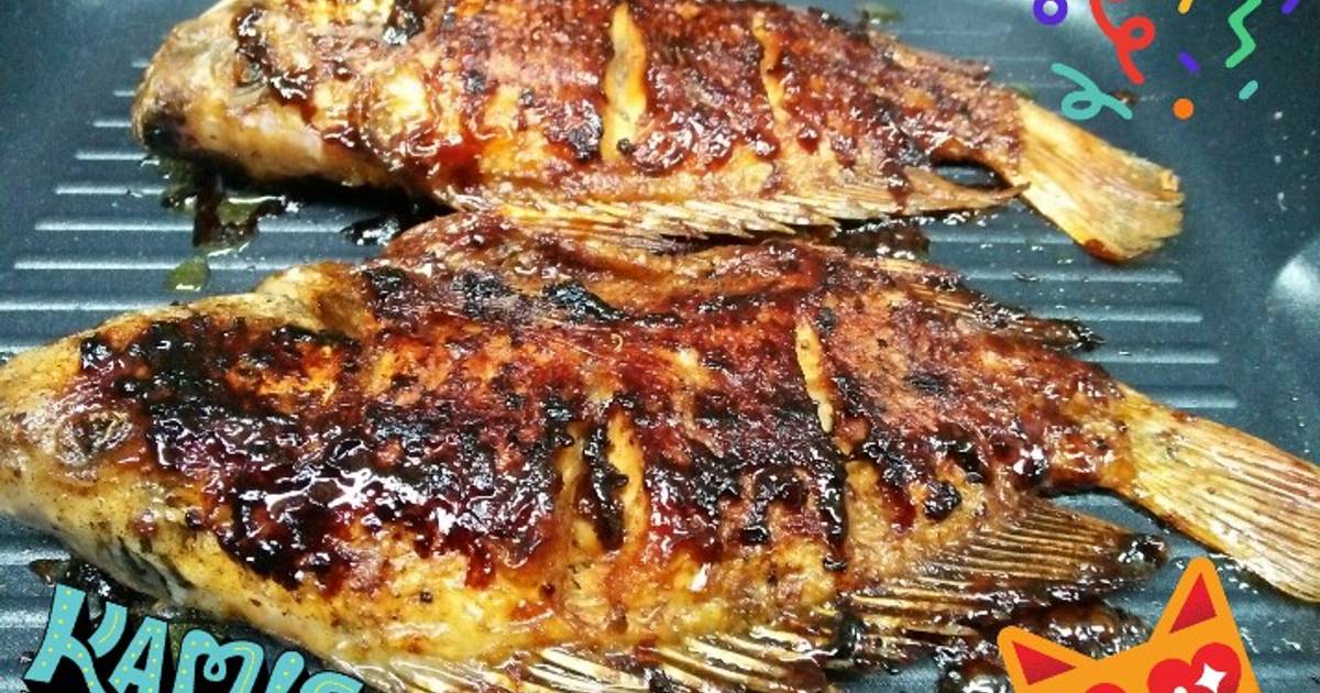 Resep Ikan Nila Bakar Teflon (gurih manis) simple banget oleh Andini