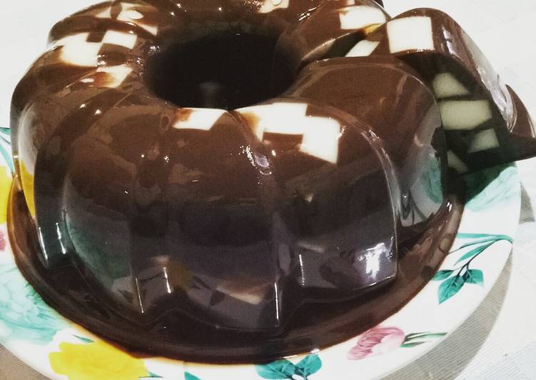 Resep Puding mozaik coklat, Sempurna